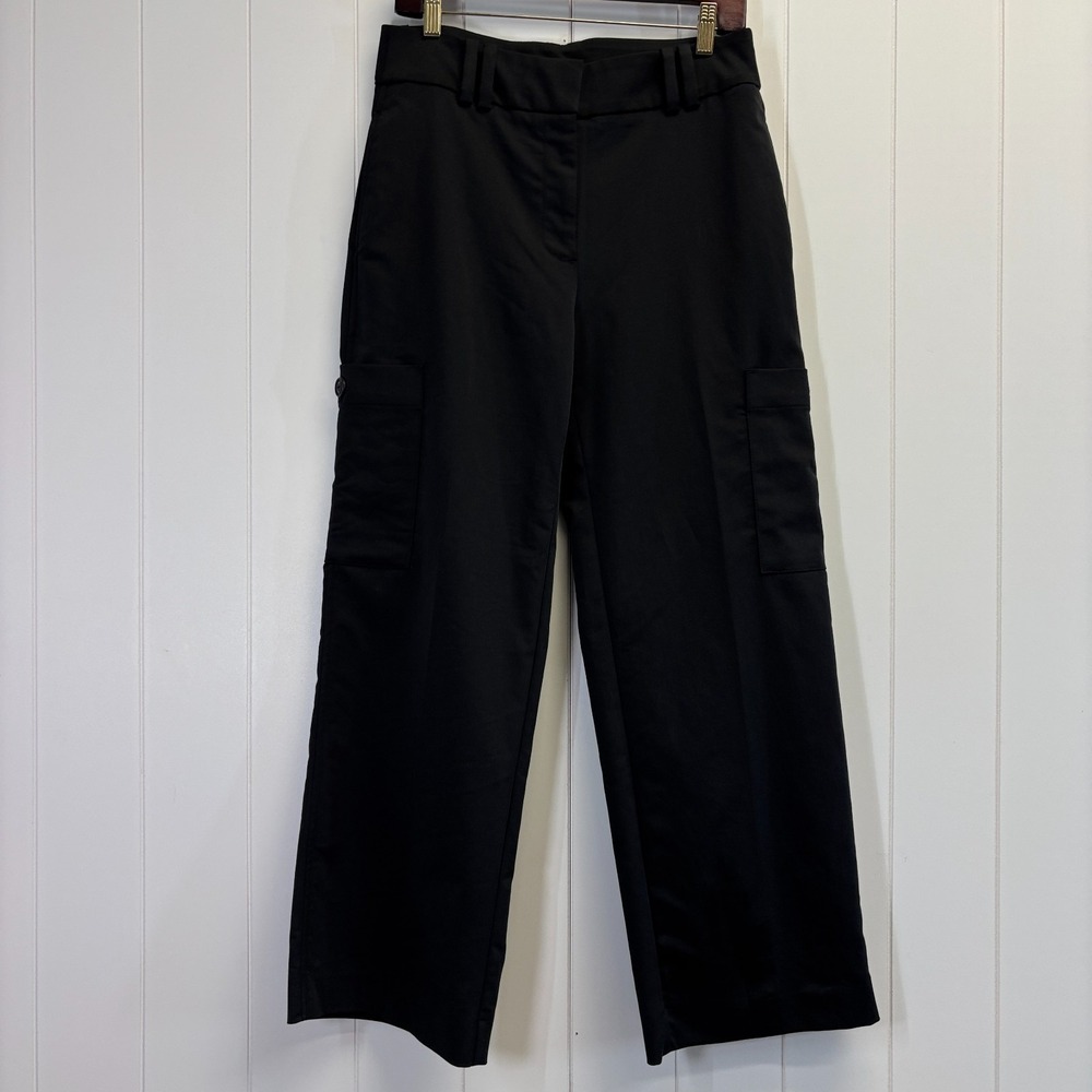 Chicos Minimalist Cargo Dress Pants Womens Size 0.5R 6R Utility Streetwear Chic
